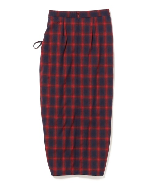 Ray BEAMS（レイビームス）の「チェック シャーリング タイトスカート（スカート・レディース・ブラック/レッド・1/0）」の16枚目の写真