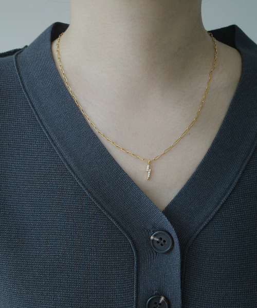 SLOBE IENA（スローブイエナ）の「Theia Jewelry/テイア ジュエリー チェーンネックレス 81445N0016（ネックレス・レディース・ゴールド・FREE）」の2枚目の写真