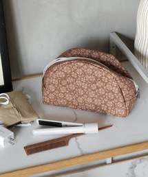 contra bo nepre（コントラ ボ ネプレ ）の「【contra bo ne-pre/コントラ ボ ネプレ】ボタニカル柄ポーチ / おしゃれなギフトに最適！ / USINE pattern semi circle pouch M SKT（ポーチ）」