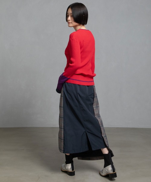 MARECHAL TERRE（マルシャルテル）の「カラーリブニット（ニット/セーター・レディース・パープル/アイボリー/グレー/レッド/ブラック・MEDIUM）」の11枚目の写真