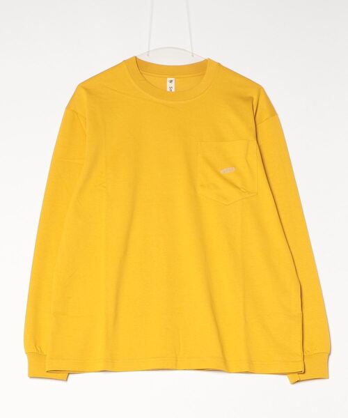 KEEN(キーン)の「OC/RP POCKET BIG LS TEE HOOD / オーシーアールピー ポケット ビッグ ロングスリーブ ティー フッド(Tシャツ/カットソー・メンズ・レモンイエロー・S/M/L/XL)」の1枚目の写真