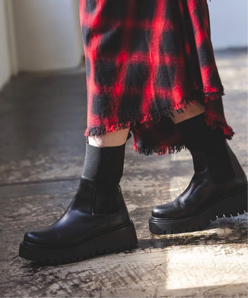 CORSO ROMA，9（コルソローマ）の「《追加》CORSO ROMA9/コルソローマ ノーヴェ サイドゴアブーツ（ブーツ・レディース・ブラック・36/37/38/39）」の3枚目の写真