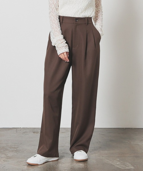 ストレートパンツ（股下68cm）（スラックス）｜Honeys（ハニーズ