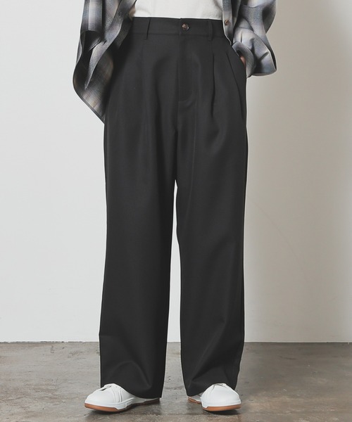 Honeys（ハニーズ）の「ストレートパンツ（股下６８ｃｍ）（スラックス・レディース・ブラック/ヘザーチャコール/ブラウン・L/SS/S/M/LL）」の4枚目の写真