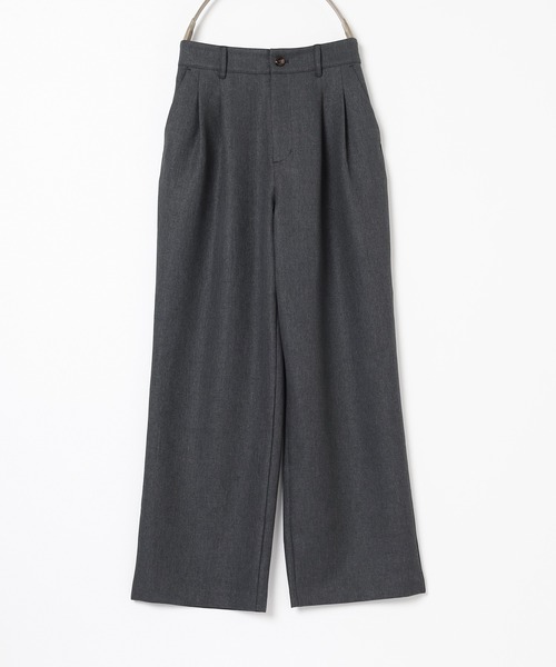 Honeys（ハニーズ）の「ストレートパンツ（股下６８ｃｍ）（スラックス・レディース・ブラック/ヘザーチャコール/ブラウン・L/SS/S/M/LL）」の14枚目の写真