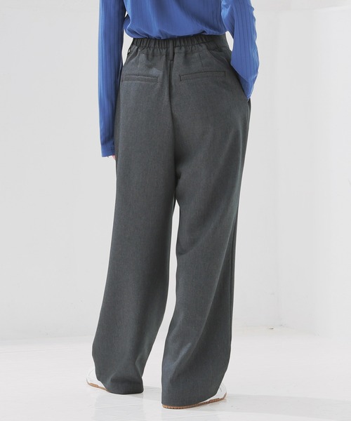 Honeys（ハニーズ）の「ストレートパンツ（股下６８ｃｍ）（スラックス・レディース・ブラック/ヘザーチャコール/ブラウン・L/SS/S/M/LL）」の19枚目の写真