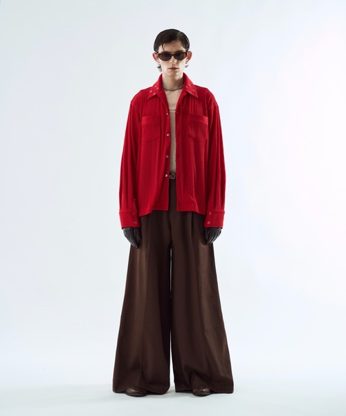 seyto サイズ2 /プリーツアイレットカラーシャツ seyto（セイト）の「Pleats eyelet collar shirt プリーツ