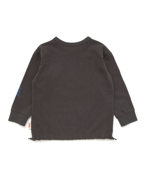 WASK（ワスク）の「【Disney(ディズニー)】<ミッキーマウス>ドロストBIGTシャツ（Tシャツ/カットソー・キッズ・グレー/ブラック・140cm/130cm/120cm）」の8枚目の写真