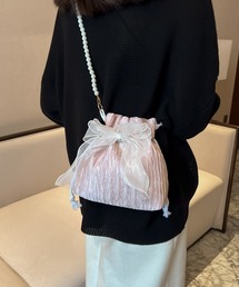 blackdia ocean パールストラップ リボン 巾着バッグ
