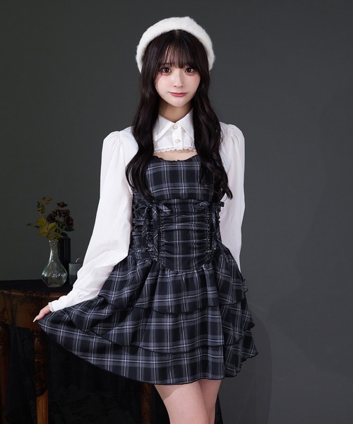 pal elfy ドロストティアードキャミワンピース palelfy Pal elfy（パルエルフィー）の「ドロストティアードキャミ