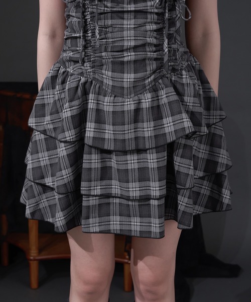 pal elfy ドロストティアードキャミワンピース palelfy Pal elfy（パルエルフィー）の「ドロストティアードキャミ