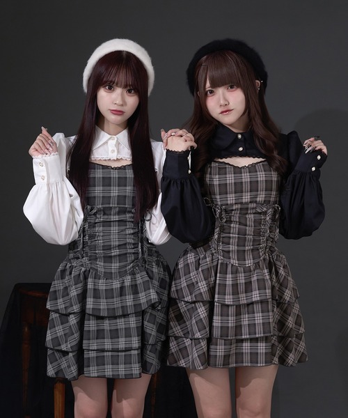 pal elfy ドロストティアードキャミワンピース palelfy ドロストティアードキャミワンピース（ワンピース）｜Pal elfy