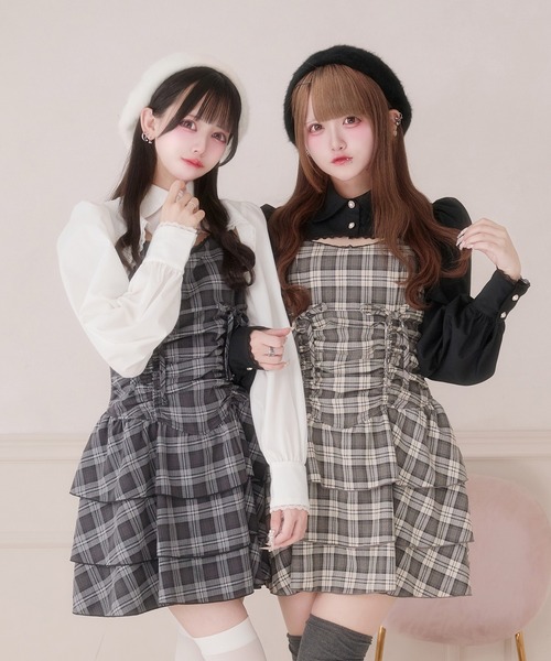 pal elfy ドロストティアードキャミワンピース palelfy ドロストティアードキャミワンピース（ワンピース）｜Pal elfy（パル