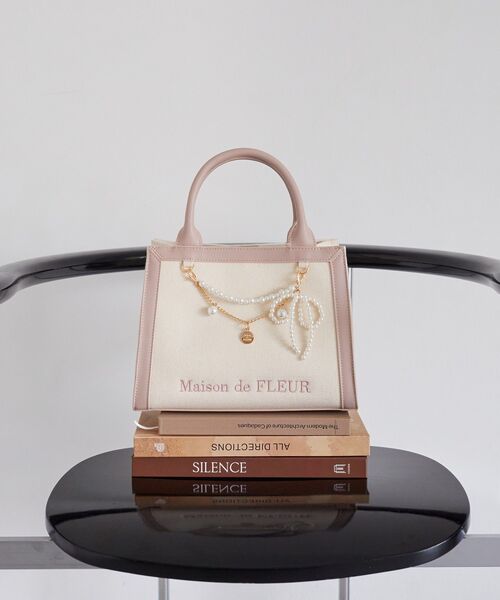 セール】チャーム付きスクエア2Wayバッグ（トートバッグ）｜Maison de