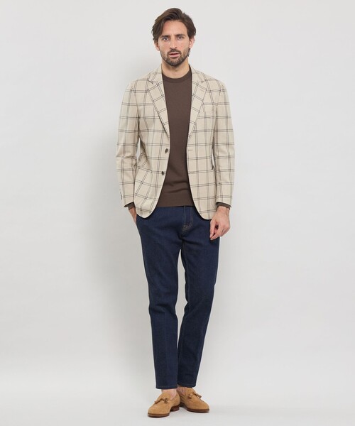 MACKINTOSH LONDON(マッキントッシュ ロンドン)の「ウールチェックジャケット(テーラードジャケット・メンズ・ブルー/ベージュ・38/36/40)」の4枚目の写真