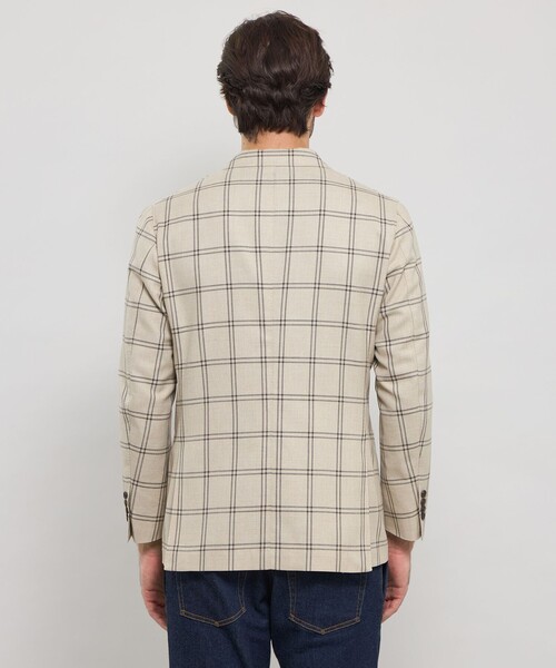 MACKINTOSH LONDON(マッキントッシュ ロンドン)の「ウールチェックジャケット(テーラードジャケット・メンズ・ブルー/ベージュ・38/36/40)」の7枚目の写真