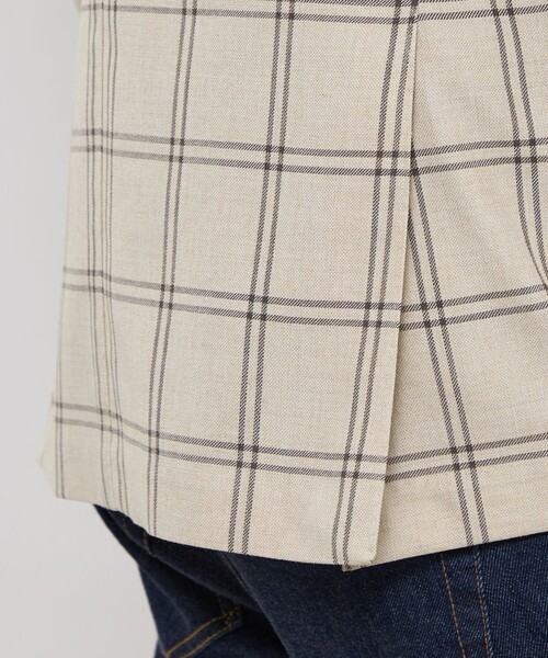 MACKINTOSH LONDON(マッキントッシュ ロンドン)の「ウールチェックジャケット(テーラードジャケット・メンズ・ブルー/ベージュ・38/36/40)」の10枚目の写真
