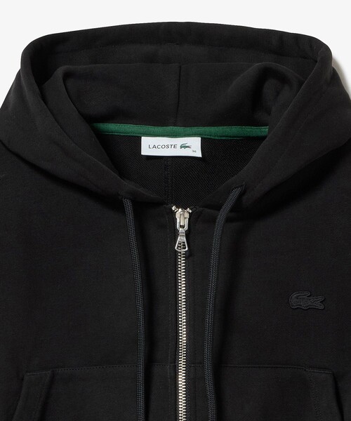 LACOSTE（ラコステ）の「裏パイルクロップドジップフーディー（パーカー・レディース・オフホワイト/ブラック/ダークブラウン・34/36/38/40）」の16枚目の写真