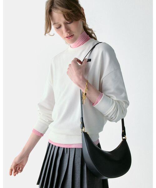 ケイトスペード ドームクロスボディ ショルダーバッグ レザー ゴールド金具 ロゴ ケイトスペード ホワイト×ネイビー バイカラーレザー 2wayクロスボディ