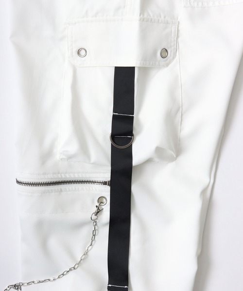 セール】チェーン付ワイドシルエットカーゴパンツ メンズ レディース