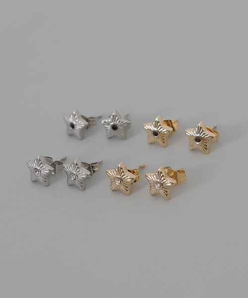 ORLEAN（オルレアン）の「【ORLEAN】スターモチーフ ピアス（ピアス（両耳用）・レディース・ゴールド/ゴールド系1/シルバー/シルバー系1・フリー）」の19枚目の写真