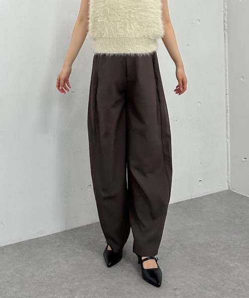 archives（アルシーヴ）の「カーブスラックス（スラックス・レディース・ブラウン/ブラック/グレー・MEDIUM）」の22枚目の写真