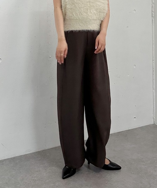 archives（アルシーヴ）の「カーブスラックス（スラックス・レディース・ブラウン/ブラック/グレー・MEDIUM）」の21枚目の写真