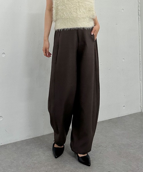 archives（アルシーヴ）の「カーブスラックス（スラックス・レディース・ブラウン/ブラック/グレー・MEDIUM）」の20枚目の写真