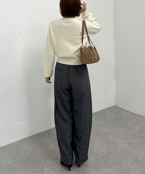 archives（アルシーヴ）の「カーブスラックス（スラックス・レディース・ブラウン/ブラック/グレー・MEDIUM）」の11枚目の写真