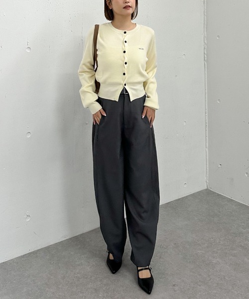 archives（アルシーヴ）の「カーブスラックス（スラックス・レディース・ブラウン/ブラック/グレー・MEDIUM）」の8枚目の写真