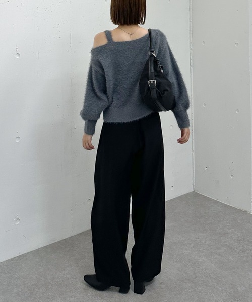 archives（アルシーヴ）の「カーブスラックス（スラックス・レディース・ブラウン/ブラック/グレー・MEDIUM）」の19枚目の写真