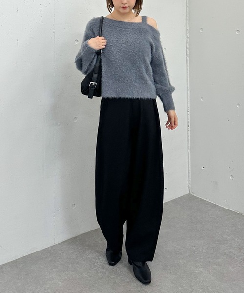 archives（アルシーヴ）の「カーブスラックス（スラックス・レディース・ブラウン/ブラック/グレー・MEDIUM）」の16枚目の写真