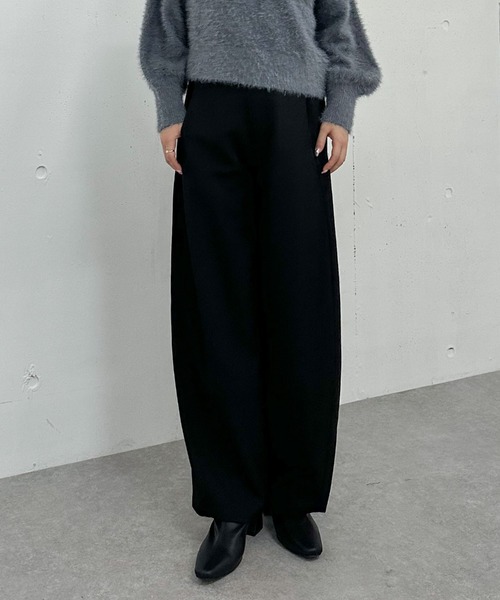 archives（アルシーヴ）の「カーブスラックス（スラックス・レディース・ブラウン/ブラック/グレー・MEDIUM）」の12枚目の写真