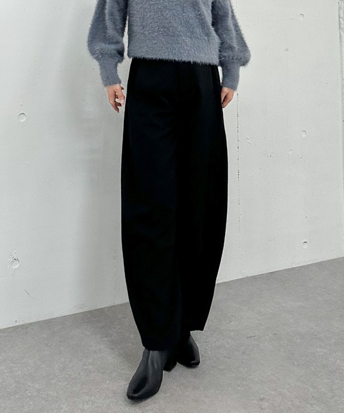 archives（アルシーヴ）の「カーブスラックス（スラックス・レディース・ブラウン/ブラック/グレー・MEDIUM）」の13枚目の写真