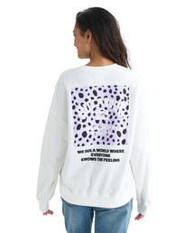 BILLABONG レディース SQUARE LOGO BOY FIT トレーナー 【BOY FIT】【2025年秋冬モデル】/ビラボンバックロゴボックスプリントプルオーバースウェットトレーナー