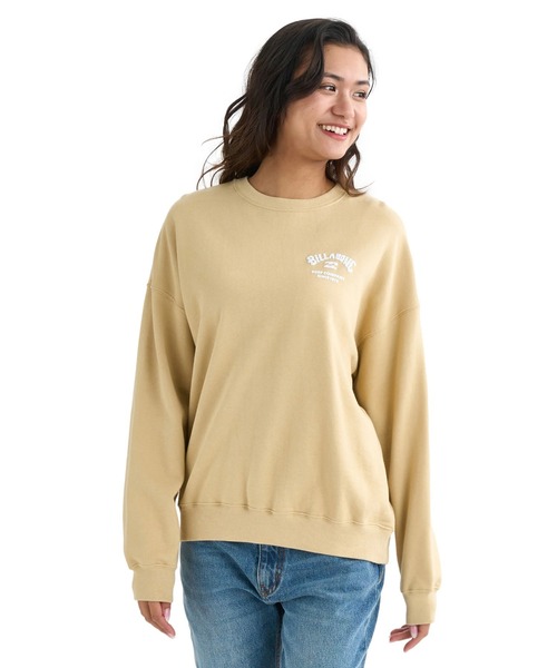 BILLABONG（ビラボン）の「BILLABONG レディース SQUARE LOGO BOY FIT トレーナー 【BOY FIT】【2025年秋冬モデル】/ビラボンバックロゴボックスプリントプルオーバースウェットトレーナー（スウェット・レディース・ホワイト/イエロー系その他/ブラック系その他/ブラック・MEDIUM/LARGE）」の18枚目の写真