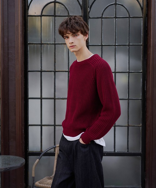 60-70s RENOUF ガンジーセーター クロス柄 極美品 フィッシャーマン セール】フィッシャーマンニットショート2WAYカーディガン