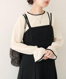 natural couture | プリーツパイピングブラウス(シャツ/ブラウス)