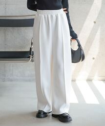 ハイウエストフロントボタンワイドパンツ-short・S・アイボリー フロントボタンクロップドワイドパンツ 石田一帆さん着用[品番