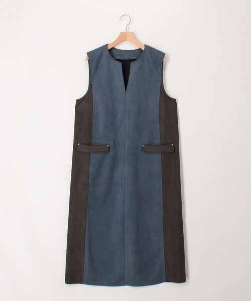 MICO COULIER(ミコクリエ)の「Wフェイスフェイクスエードワンピース(ワンピース・レディース・ブルー系その他/グレー系その他/レッド系その他・38)」の15枚目の写真