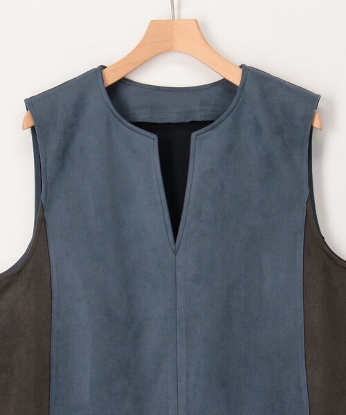 MICO COULIER(ミコクリエ)の「Wフェイスフェイクスエードワンピース(ワンピース・レディース・ブルー系その他/グレー系その他/レッド系その他・38)」の16枚目の写真