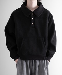 RUUBON（ルーボン）の「【RUUBON】fleece lined corduroy polo sweat / フリースラインドコーデュロイポロスウェット（ポロシャツ・レディース）」