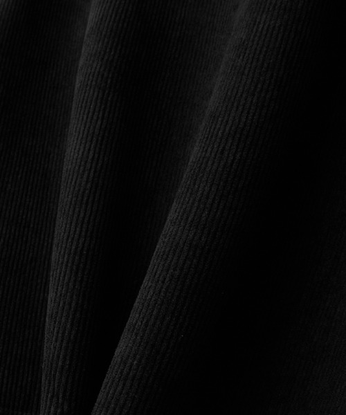RUUBON（ルーボン）の「【RUUBON】fleece lined corduroy polo sweat / フリースラインドコーデュロイポロスウェット（スウェット・メンズ・グレー/ブラック・S/M/L）」の17枚目の写真