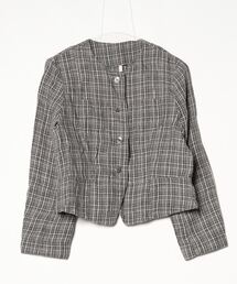 ブランド古着】ノーカラージャケット(ノーカラージャケット ブランド古着】ノーカラージャケット(ノーカラージャケット
