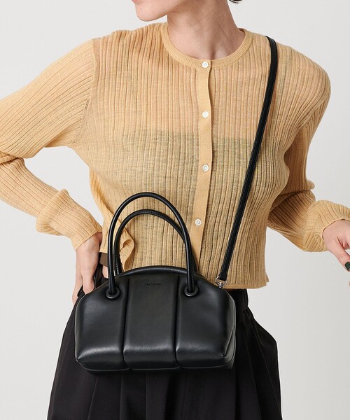 ADD CULUMN（アドカラム）の「＜ADD CULUMN＞PUFF CLASP BOSTON/2WAY ボストンバッグ（ショルダーバッグ・レディース・ブラック/ブラウン系・FREE）」の2枚目の写真