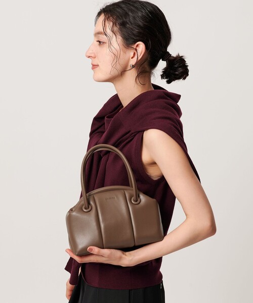 ADD CULUMN（アドカラム）の「＜ADD CULUMN＞PUFF CLASP BOSTON/2WAY ボストンバッグ（ショルダーバッグ・レディース・ブラック/ブラウン系・FREE）」の5枚目の写真