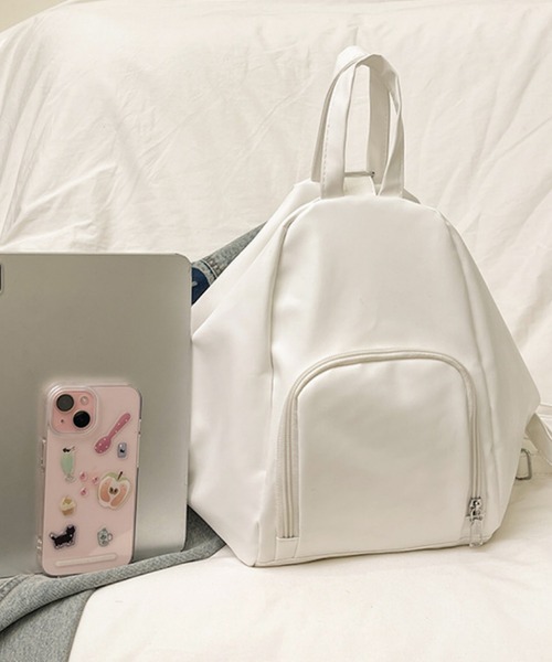 Mignonjour(ミニョンジュール)の「FReePLACe/2way リュックサック ショルダーバッグ X12616(バックパック/リュック・レディース・ブラウン/ホワイト/シルバー/ブラック・FREE)」の15枚目の写真