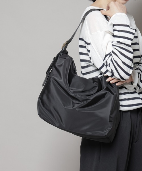 NANO universe（ナノユニバース）の「パファートートバッグ（トートバッグ・レディース・ブラック/オフホワイト・F）」の2枚目の写真