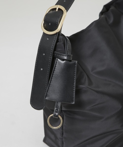 NANO universe（ナノユニバース）の「パファートートバッグ（トートバッグ・レディース・ブラック/オフホワイト・F）」の9枚目の写真