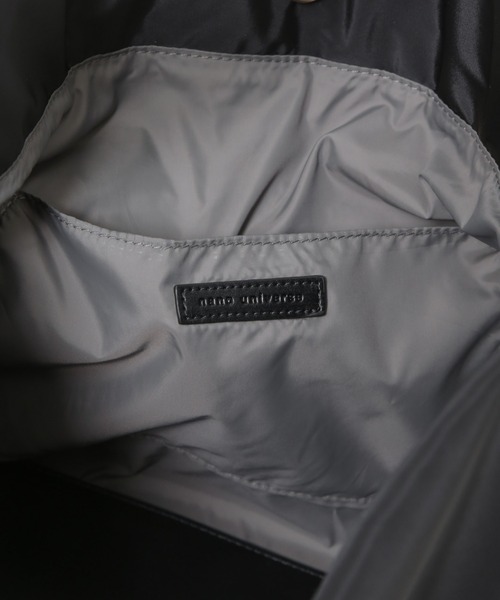 NANO universe（ナノユニバース）の「パファートートバッグ（トートバッグ・レディース・ブラック/オフホワイト・F）」の14枚目の写真